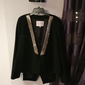 Rachel roy black sleeve blazer
